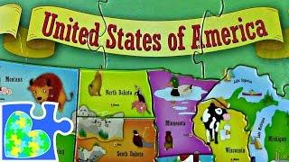 US MAP FOR KIDS  USA 50 STATES FOR CHILDREN! Mapa del Estados Unidos.