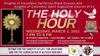 February 25, 2022 |  9:00  Holy Mass | Presider Rev. Father Raymund M. Reyes | Holy Hour