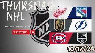 NHL Picks & Predictions Today 10/17/24 | NHL Picks Today 10/17/24 | Best NHL Bets