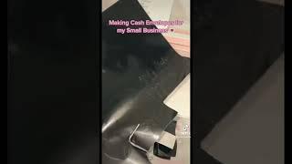 Making cash envelopes for my small business 