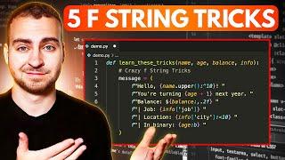 5 Useful f String Tricks - For Python