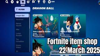  Fortnite Item Shop Update: March 22, 2025 (21 March 2025 for USA)! Dragon Ball & Rabbit Raider 