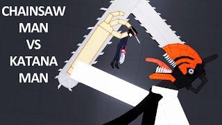 CHAINSAW MAN vs KATANA MAN - Chainsaw Man - People Playground