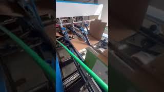 Semi Automatic Corrugated Carton Folding Gluing Machine / Corrugated Box Folder Gluer