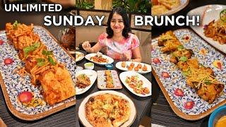 SUNDAY BRUNCH UNLIMITED BUFFET Veg INR 599+ Non Veg INR 699+  Anagha Mirgal | Indian Food Vlog