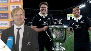 All Blacks Scott Robertson reacts to CLOSE win over Wallabies | All Blacks Press Conference