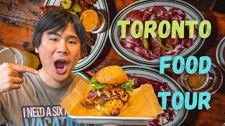 TORONTO FOOD TOUR! Brunch to Dinner in Downtown Toronto! Travelling Foodie Food Trip