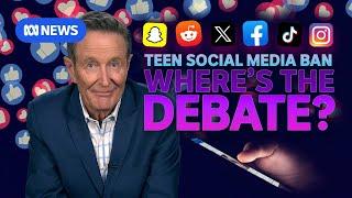 The media campaign to ban social media for teenagers | Media Watch