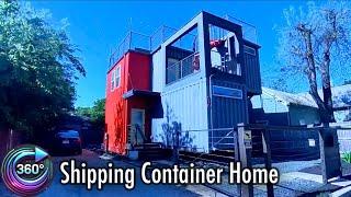 360° VR Tour  -Airbnb Shipping Container Home In San Antonio, Texas