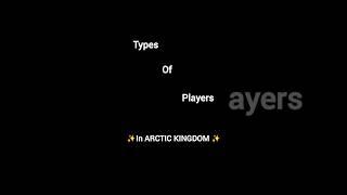 Types of Players in Arctic's Kingdom