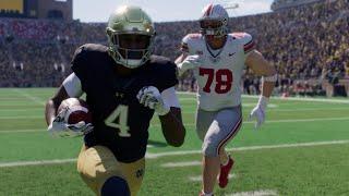 College Football 25 Gameplay - Notre Dame vs Ohio State - Full Game (PS5)