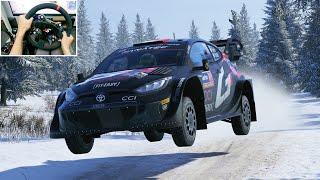 Rally Sweden Toyota GR Yaris Rally 1 HYBRID - EA Sports WRC | Simagic Alpha Ultimate gameplay