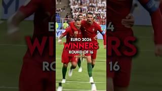 Euro 2024 round of 16 winners  | #footballshorts #euro2024 #trending