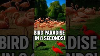 Bird Paradise in 8 Seconds! | Flamingos, Ibises & More