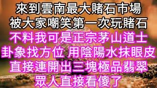 來到雲南最大賭石市場被大家嘲笑第一次玩賭石 不料我可是正宗茅山道士卦象找方位 用陰陽水抹眼皮直接連開出三塊極品翡翠眾人直接看傻了 #心書時光 #為人處事 #生活經驗 #情感故事 #唯美频道 #爽文