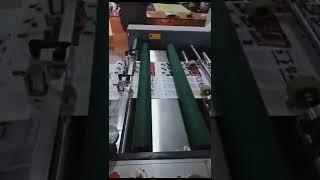 ZHENHUA FMJ Manual Corrugated Paper Water Glue Bopp Lamination Carton Packing Box Making Machine