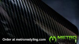 Black 3d Carbon Fiber Vinyl Film metrorestyling.com