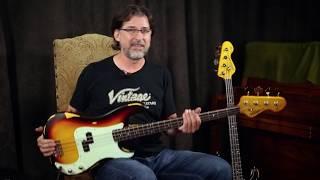 Vintage Guitars V4MR Bass Demonstration