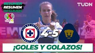 Resumen y goles | Cruz Azul 4-5 Pumas | Liga Mx Femenil AP2024-J16  |TUDN