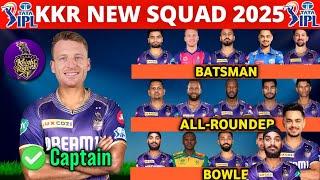 IPL 2025 - Kolkata Knight Riders Team Full Squad | KKR Team New Players List 2025 |KKR New Team 2025