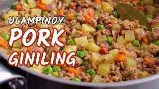 Easy PORK GINILING — How to cook easy delicious Filipino style pork picadillo | ULAMPINOY