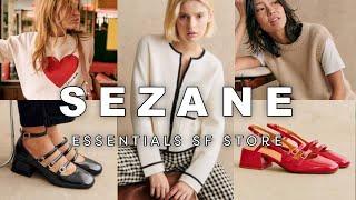 SEZANE Haul Essentials Try-On at the San Francisco Store - Paula Babies, Honey Shirt, Ciara Pants