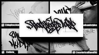 QUADRUPLE HANDSTYLEZ EPISODE 2 | Graffiti | Blackbookology