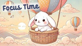 Focus Time by Bunny Lofi  3 Hour Happy Lofi Song  Cute Lofi  cute relaxing music  Lofi Hip Hop