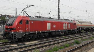 München Ost: AKE Rheingold,Taurus, IC1, Railjet 2, BR159 DB Cargo, Güterzüge, Zweiwegebagger