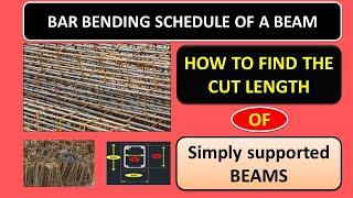 HOW TO FIND OUT THE BAR BENDING SCHEDULE OF A SIMPLY SUPPORTED BEAM, EASY METHOD TO FIND BBS