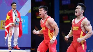 Chinese Pro Elite Weightlifters training