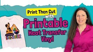 How To Use Printable Heat Transfer Vinyl with your Cricut | Teckwrap Inkjet HTV with Mask