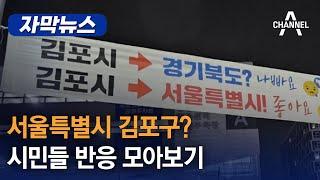 [자막뉴스] 서울특별시 김포구? 시민들 반응 모아보기 / 채널A