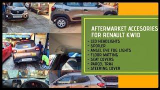 Hyderabad's famous car market | Fitting aftermarket accesories in Renault Kwid RXL