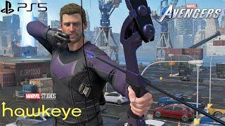 Marvel's Avengers - NEW MCU Hawkeye Suit Gameplay 4K 60FPS (PlayStation 5)