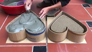 New Design - Technical Details For Making Unique Pots From Cardboard And Cement