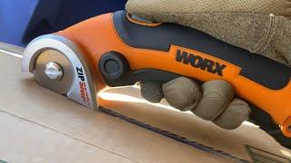 The ULTIMATE Box Cutter!  WORX ZipSnip Cordless Electric Scissors!