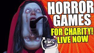 HORROR GAMES FOR CHARITY With FUN Goals! (LIVE NOW)