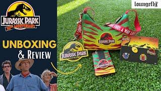 Unboxing Jurassic Park 30th Anniversary Merchandise from Loungefly | Crossbody Bag, Wallet & Pins!