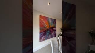 How to finish off a room - Swarez style! swarezart.com #art #painting #abstract