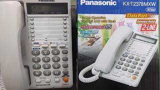 How to Set Time in Panasonic KX-T2378MXW in Easy Steps. It's a Two Line Conference Speaker Telephone