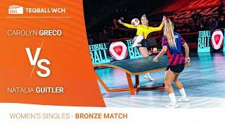 TEQBALL - World Championships 2021 | Brazil vs USA | Women's Singles Bronze Match