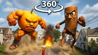 360° - Tung Tung Tung Sahur VS Udin Din Din Dun Fight | VR 4K