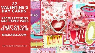 37 Valentine's Day Cards | Recollections Sweet on You and Be My Valentine 6x6 Paper Pads