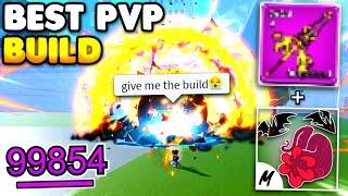 Using The NEW Best Meta PvP Build in Blox Fruits.. (Bounty Hunting)
