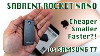 Sabrent Rocket Nano vs. Samsung T7 | Smaller, Cheaper, and Faster for M1 MacBook Air