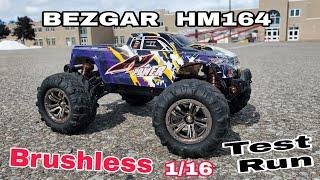 BEZGAR HM164 Brushless RC Truck (Test Run) It's a good one!!