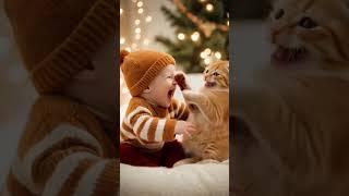 Cute baby and cat are laughing  #reels #birds #unfrezmyaccount #duet #duet #unfreezaccount #love