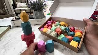 BUNMO Wooden Stacking Rocks Review