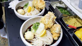 超絶天ぷらラッシュ！！大阪で驚異的な人気を誇る行列うどん屋に密着丨Best Udon in Osaka